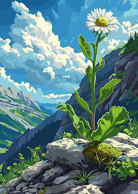 Daisy in the Mountains