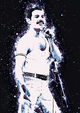 Freddie Mercury Digital Art Portrait