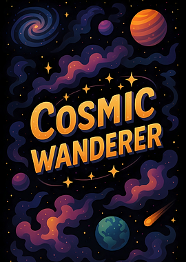 Cosmic Wanderer Inspirational Space Art