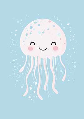 Cute Jellyfish Illustration