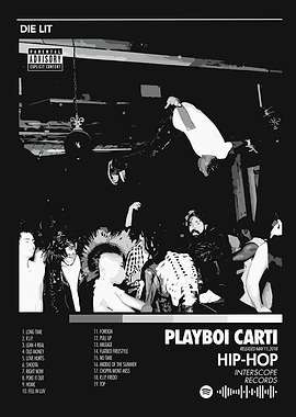 Die Lit Playboi Carti Album Cover