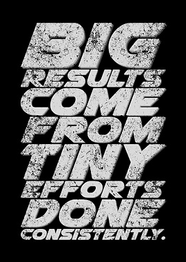 Motivational Text Art: Big Results
