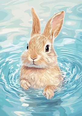 Rabbit in Water