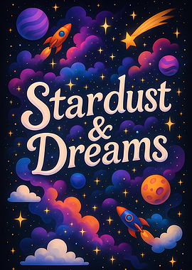 Stardust and Dreams Inspirational Space Art