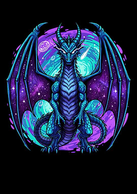 Cosmic Dragon Illustration