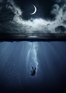 Descent Under Crescent Moon