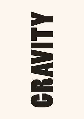 Gravity Text Art