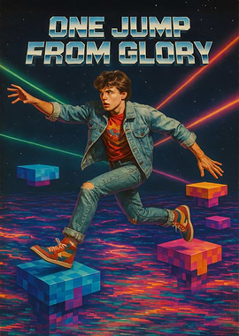 80s video games retro art