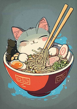 Cat Ramen Bowl