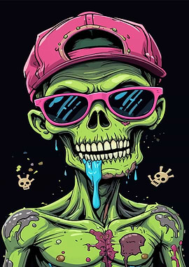 Cool Zombie with Pink Accessories