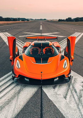 Orange Koenigsegg Jesko