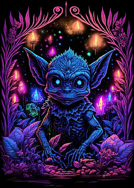 Neon Goblin Magical Forest