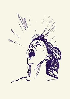 Screaming Illustration