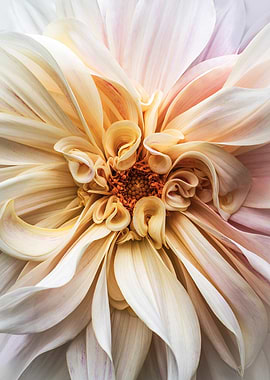 Close-up Dahlia Flower in Bloom