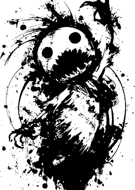 Abstract Ink Monster