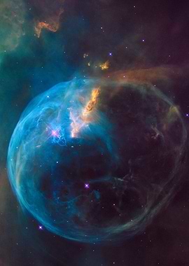 Bubble Nebula in Deep Space