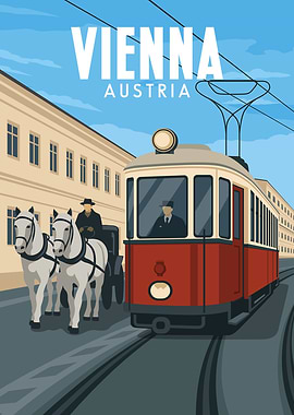 Vienna Austria Travel Poster
