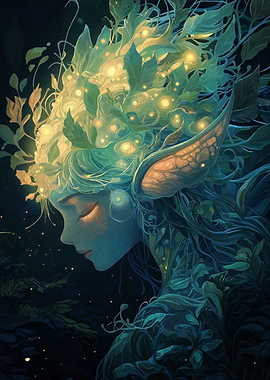 Enchanted Forest Nymph Portrait