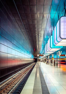 Modern Subway Station Interior