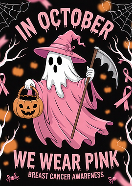 October Breast Cancer Awareness Ghost