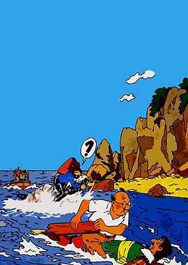 Tintin adventure at sea