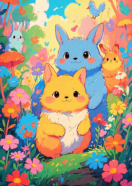 Animals Floral Landscape