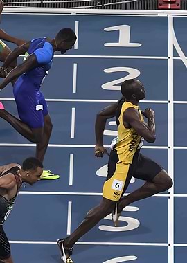 Track and Field Sprint Race