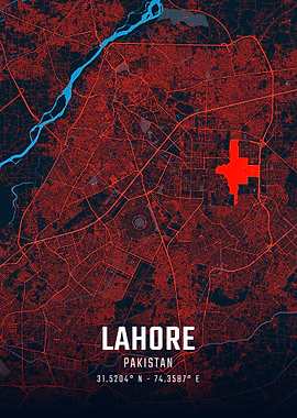 Lahore City Map