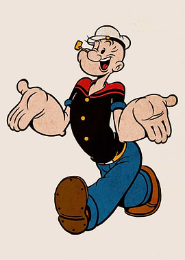 Popeye the Sailor Cartoon Character