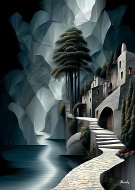 Pathway Through the Enchanted Grotto