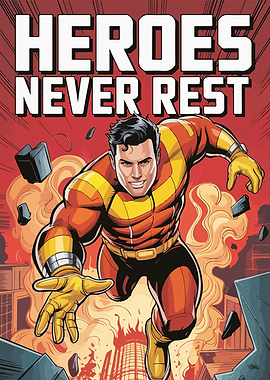 Heroes Never Rest Comic Book Cover