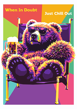 Chill Bear with Beer