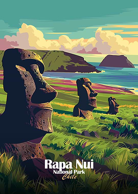 Rapa Nui National Park Chile Poster