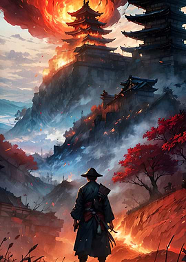 Japanese Warrior Landscape