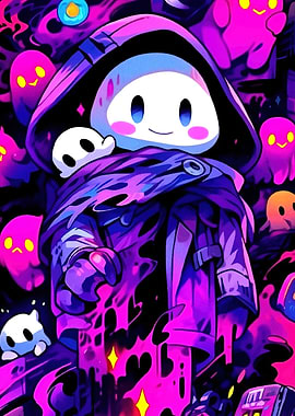 Ghostly Figure Hooded Cloak