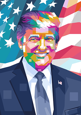 Donald Trump Pop Art Portrait