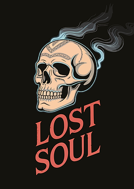 Lost Soul Skull Illustration