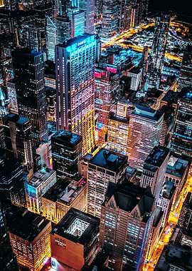 Chicago Cityscape at Night