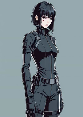 Anime Girl in Tactical Suit