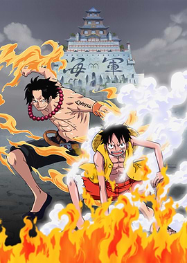 Summit War Luffy & Ace Marineford