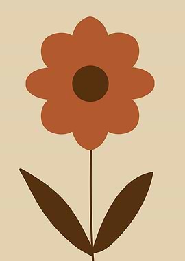 Retro Flower Illustration