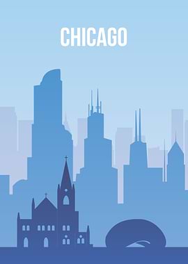 Chicago Skyline Silhouette