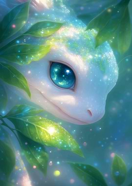 Axolotl Dreams in Green