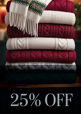 Stacked Sweaters and Scarf Sale