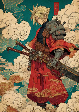 Cloud Strife Samurai Style