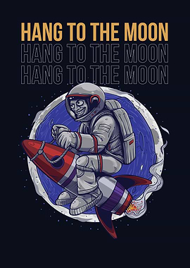 Hang to the Moon Astronaut