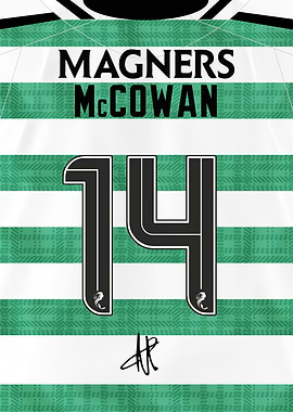 Luke McCowan 2025/26 Celtic Shirt Jersey Number 14