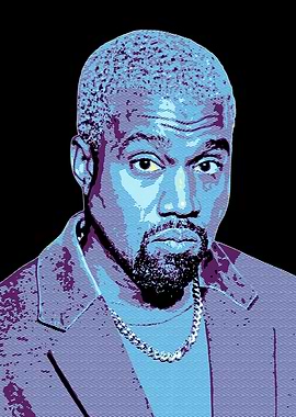 Kanye West Pop Art Portrait