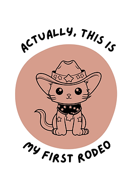 Cowboy Cat First Rodeo