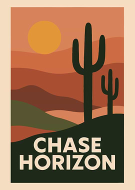 Chase Horizon Desert Landscape Art